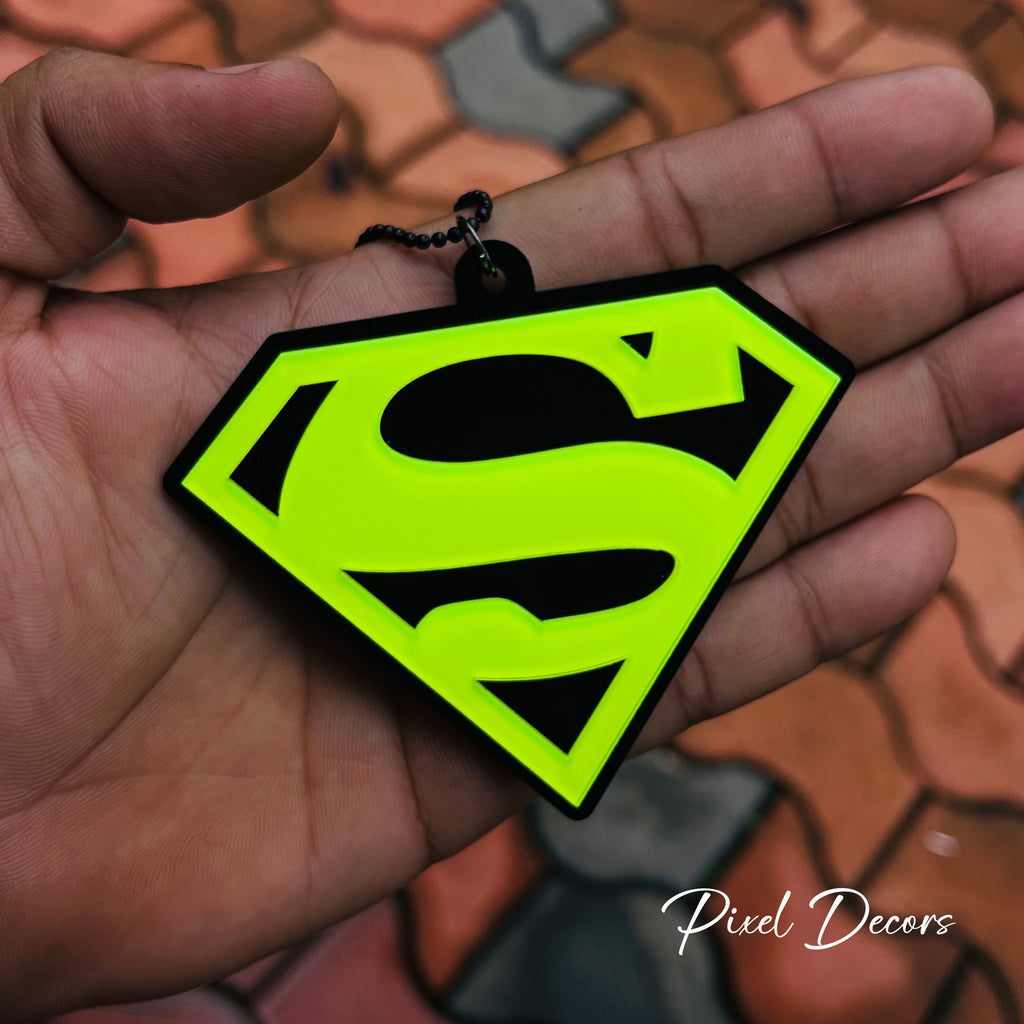Superman Fluorescent Car Mirror Hanging