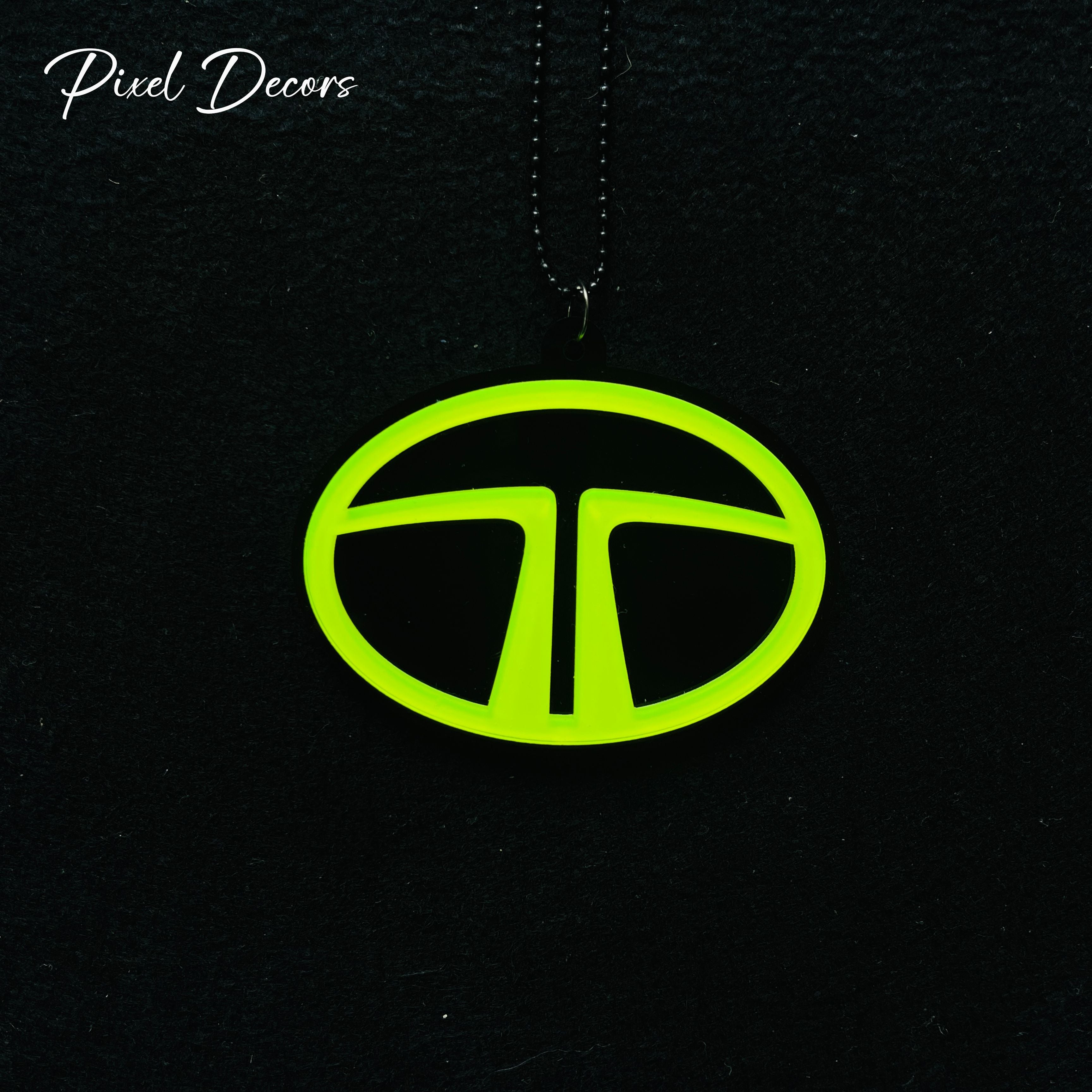 Tata Fluorescent Car Mirror Hanging