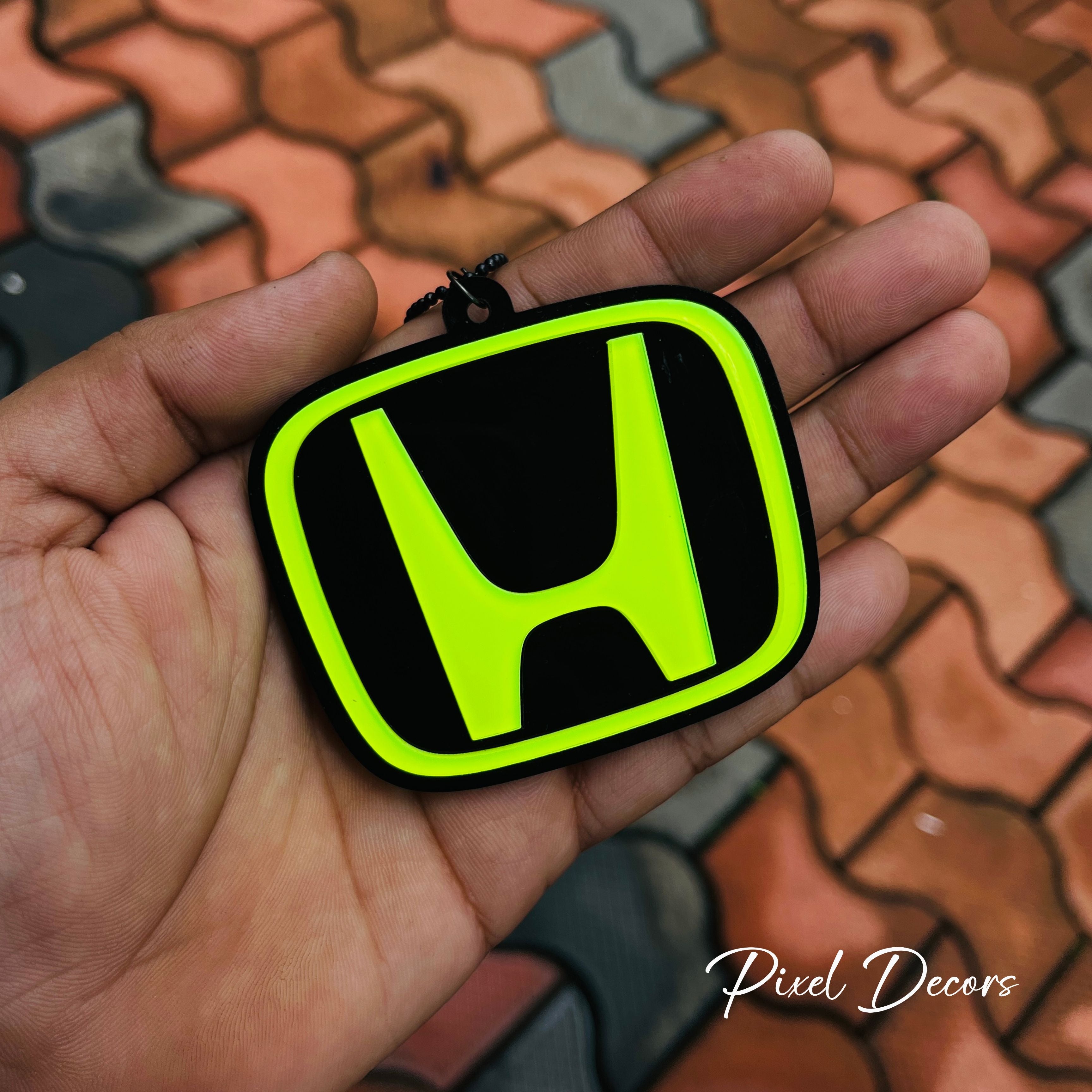 Honda Fluorescent Car Mirror Hanging