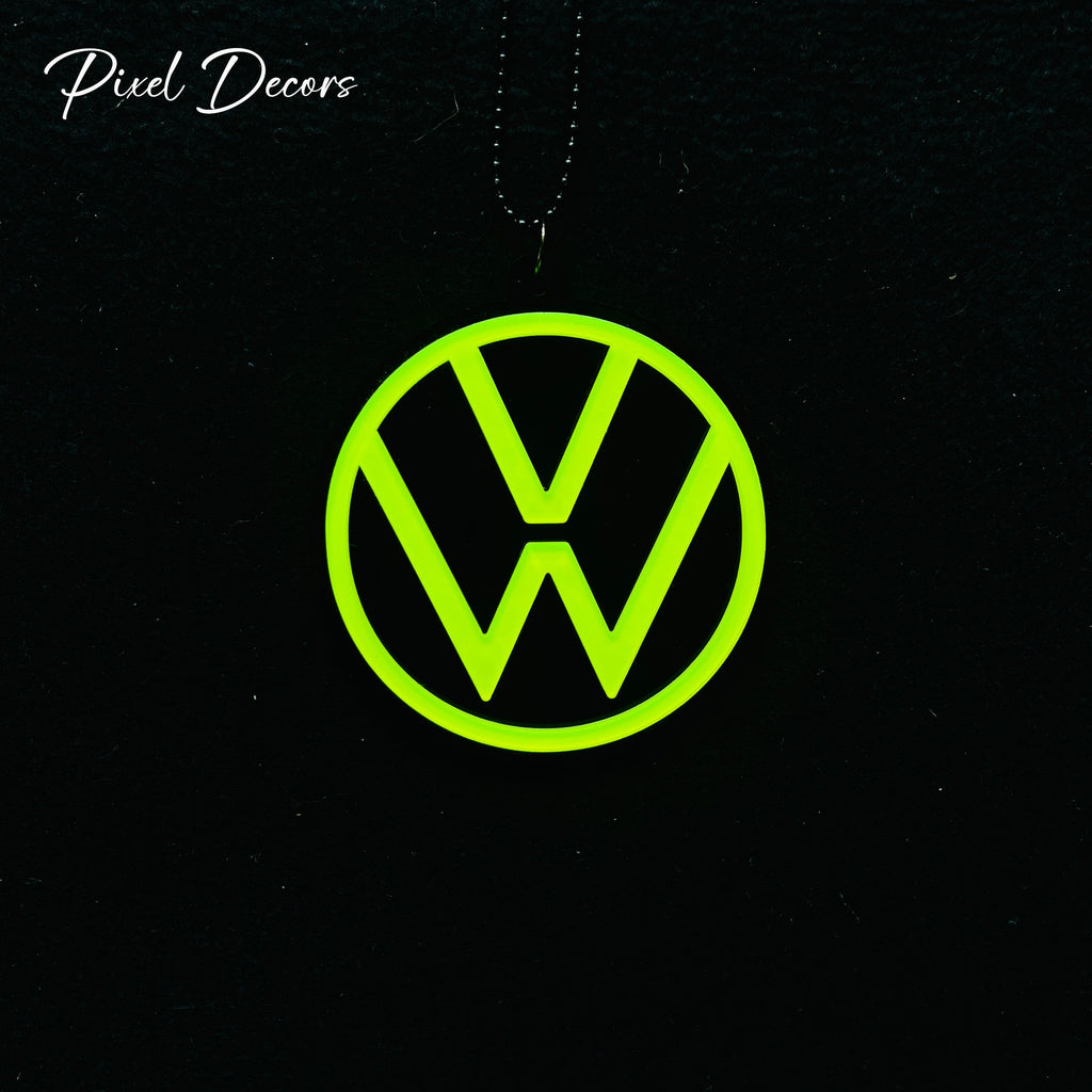 Volkswagen Fluorescent Car Mirror Hanging