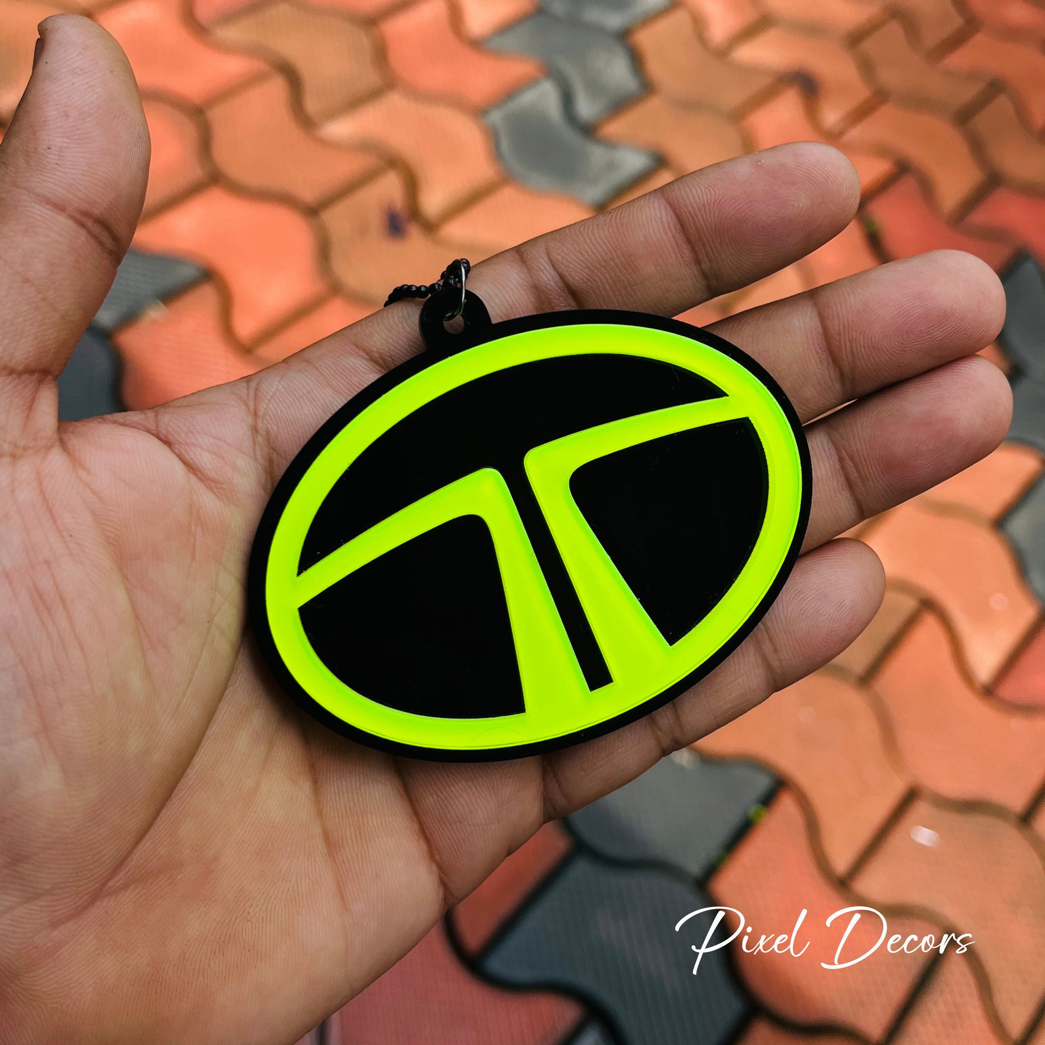 Tata Fluorescent Car Mirror Hanging
