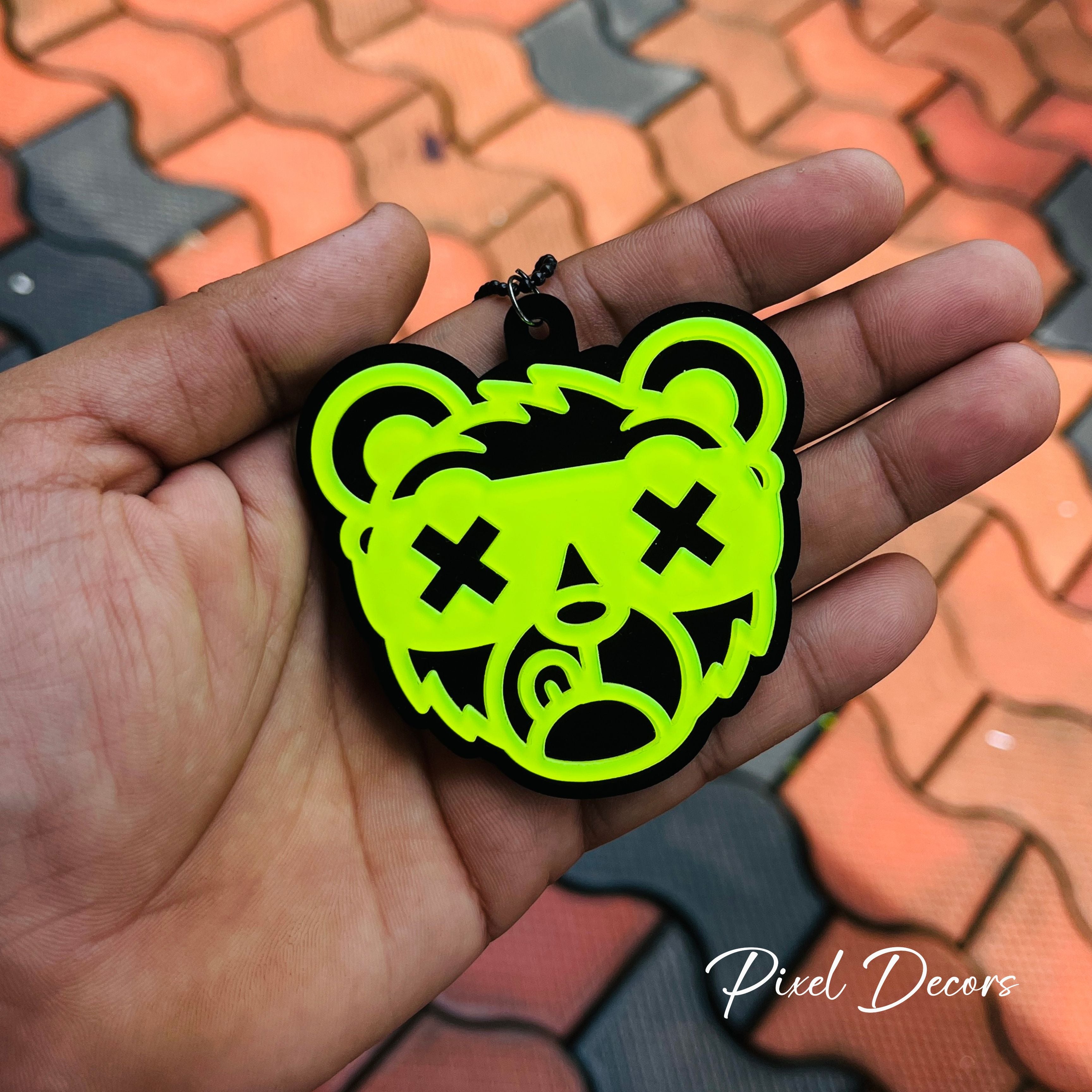 Mr. Excess Fluorescent Car Mirror Hanging