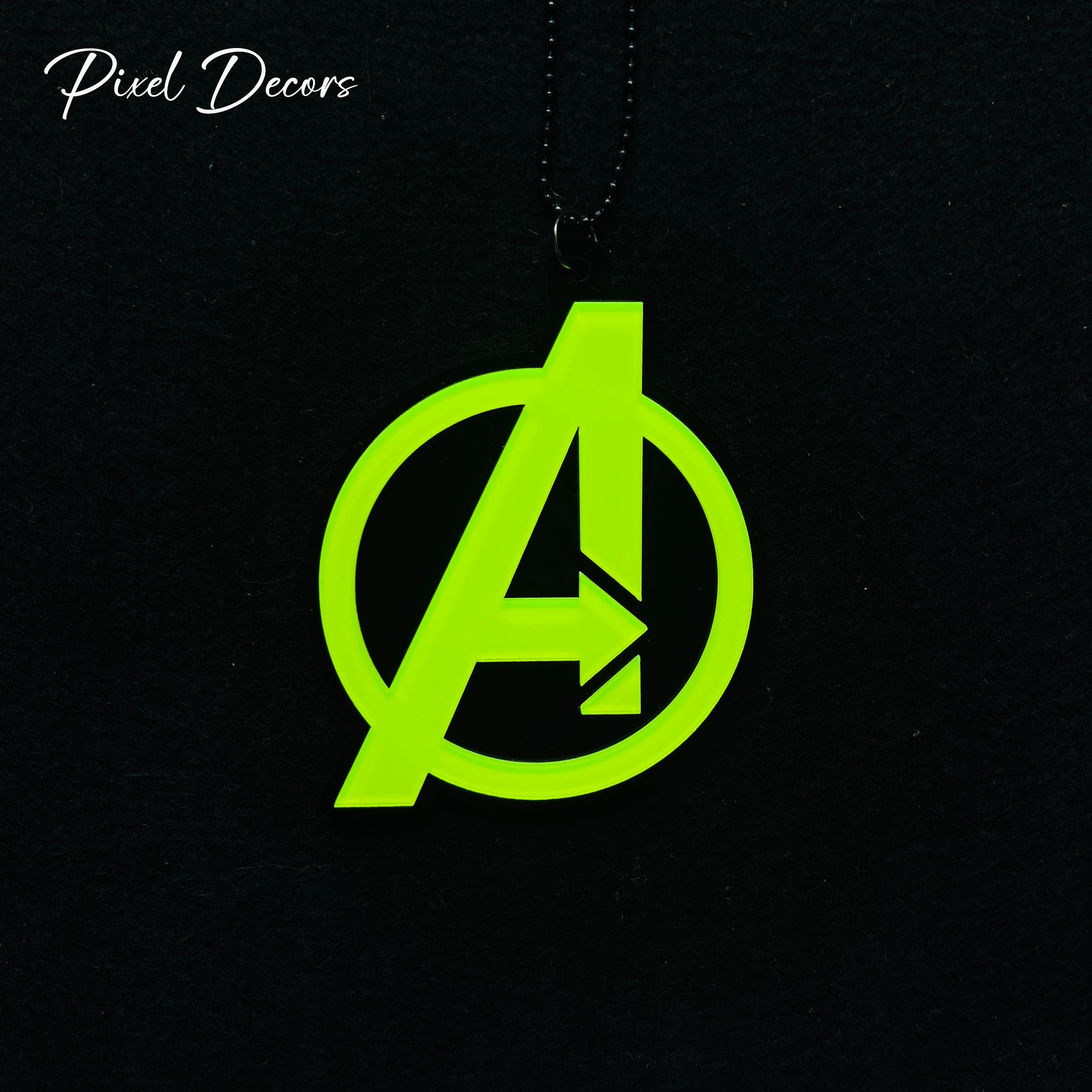 Avengers Fluorescent Car Mirror Hanging