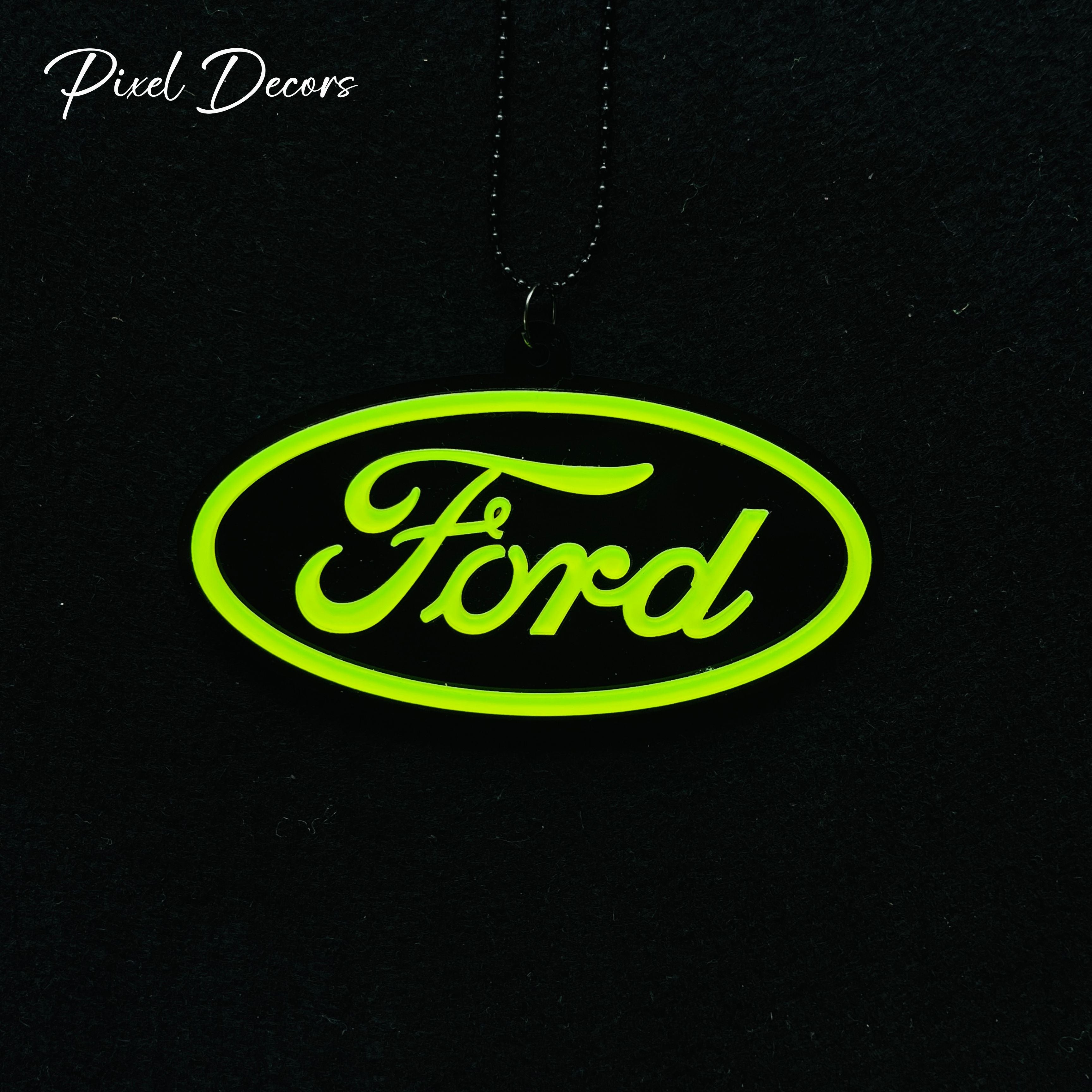 Ford Fluorescent Car Mirror Hanging