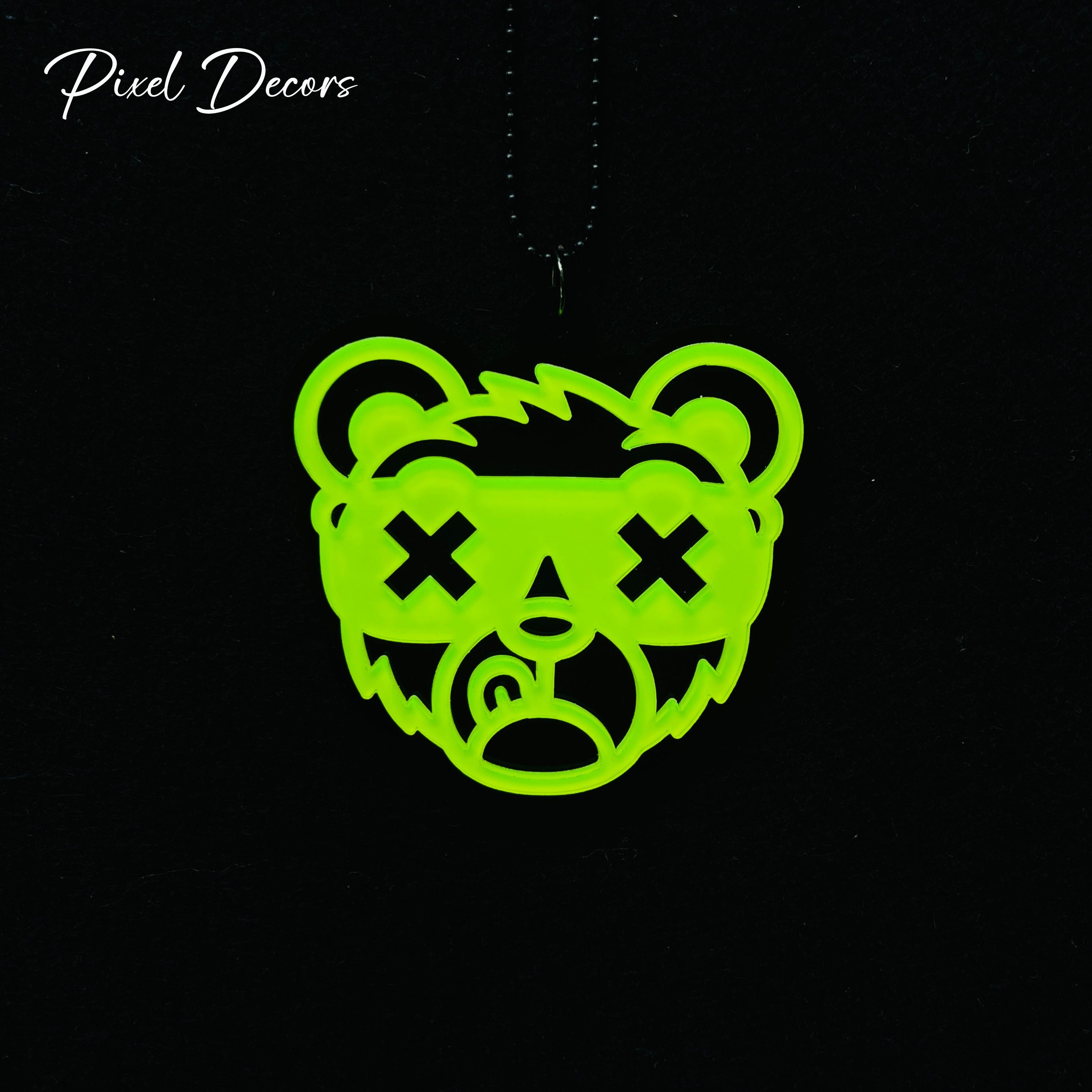 Mr. Excess Fluorescent Car Mirror Hanging