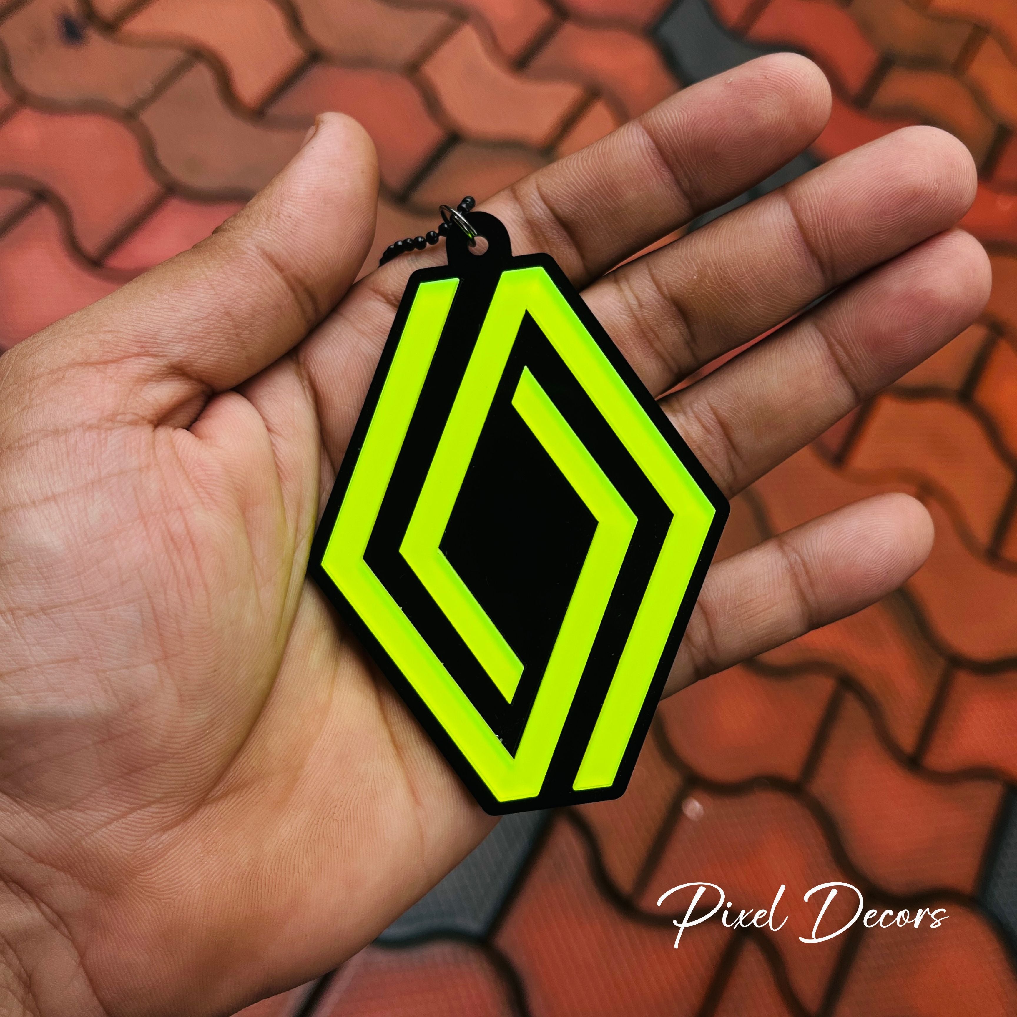 Renault Fluorescent Car Mirror Hanging