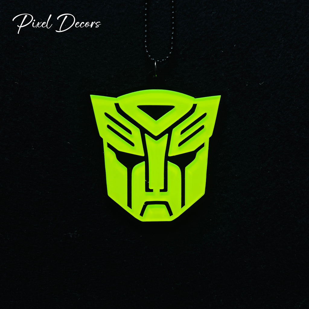 Transformer Fluorescent Car Mirror Hanging