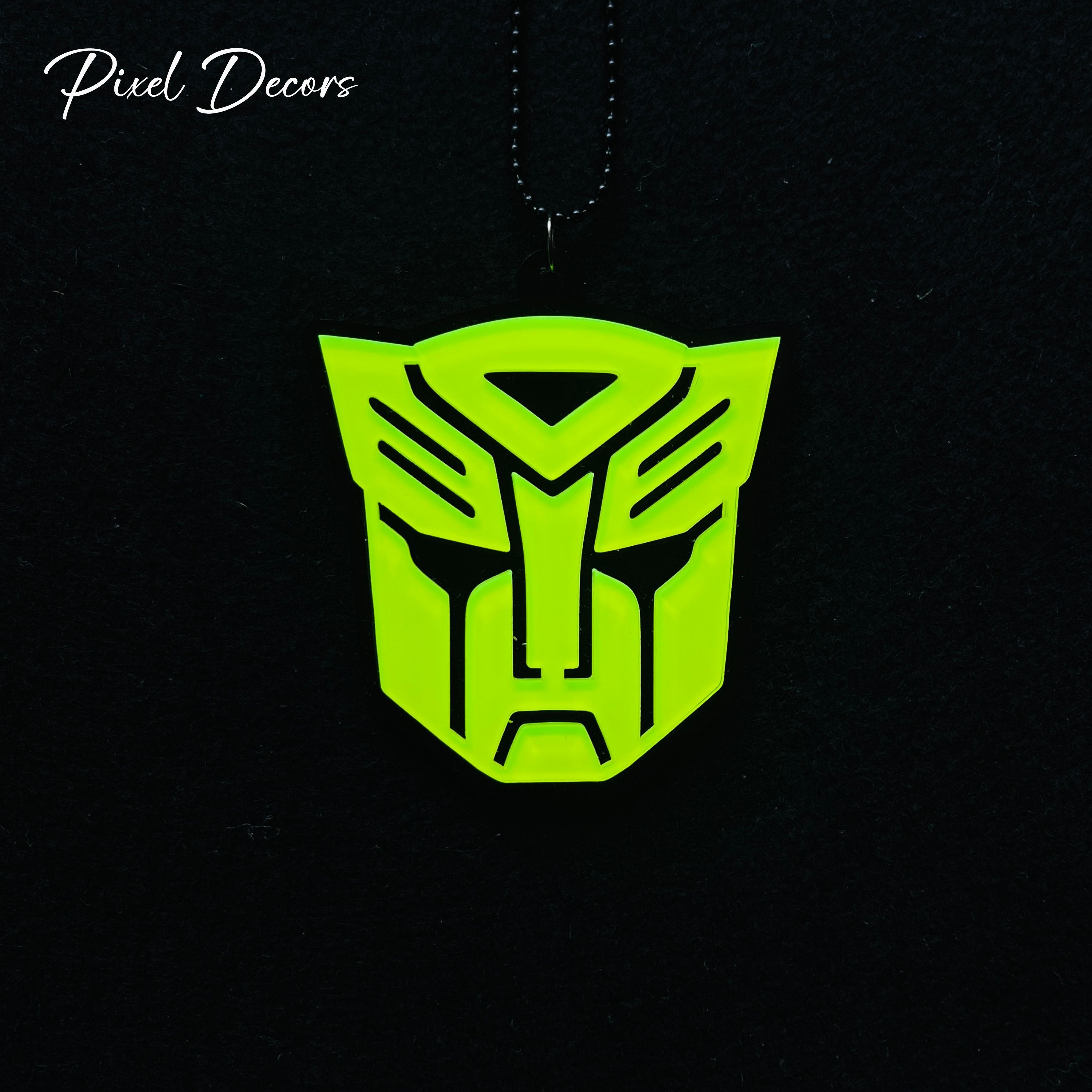 Transformer Fluorescent Car Mirror Hanging