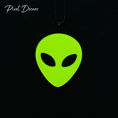 Alien Fluorescent Car Mirror Hanging