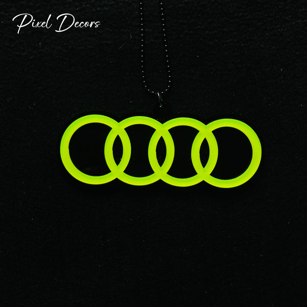 Audi Fluorescent Car Mirror Hanging