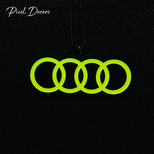 Audi Fluorescent Car Mirror Hanging