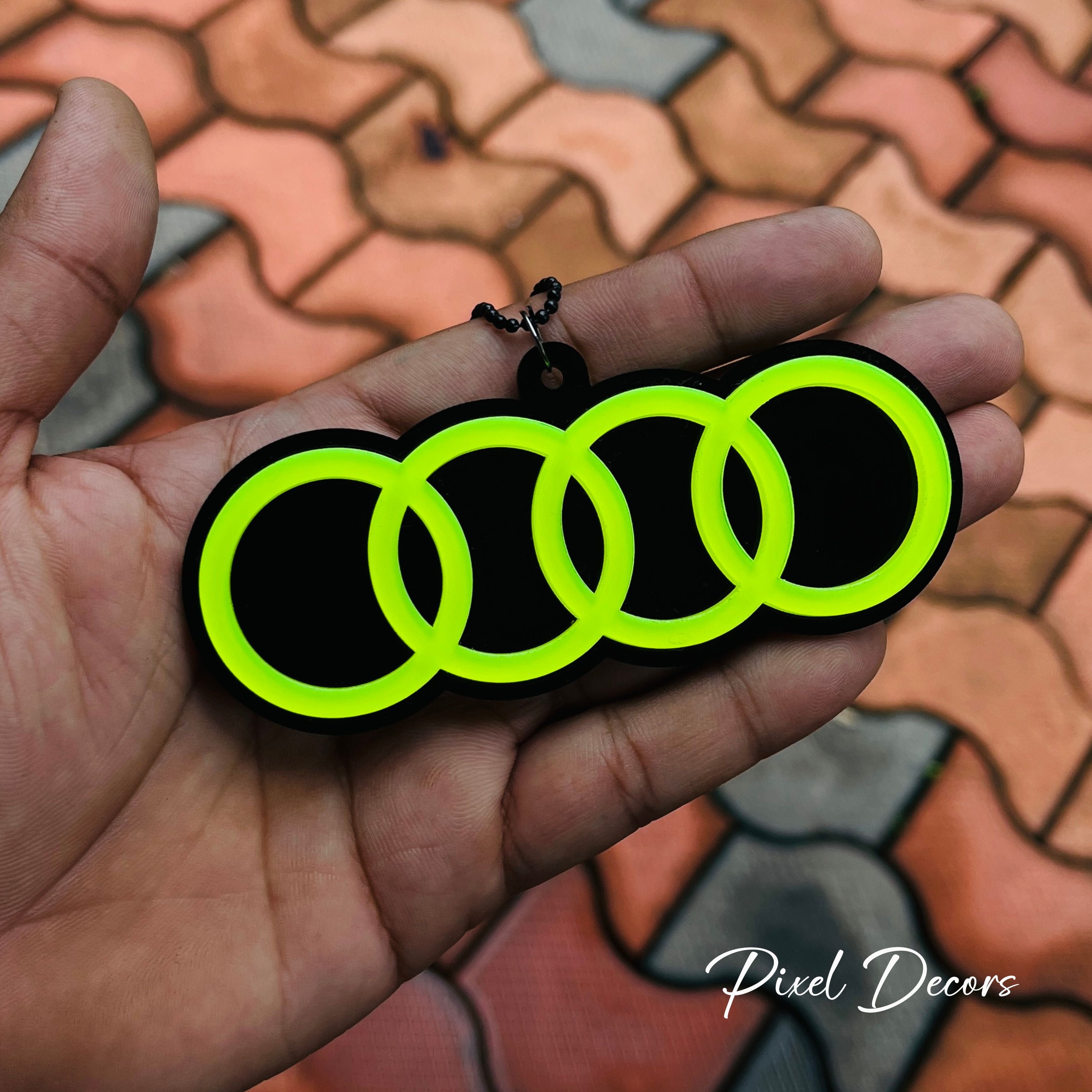 Audi Fluorescent Car Mirror Hanging