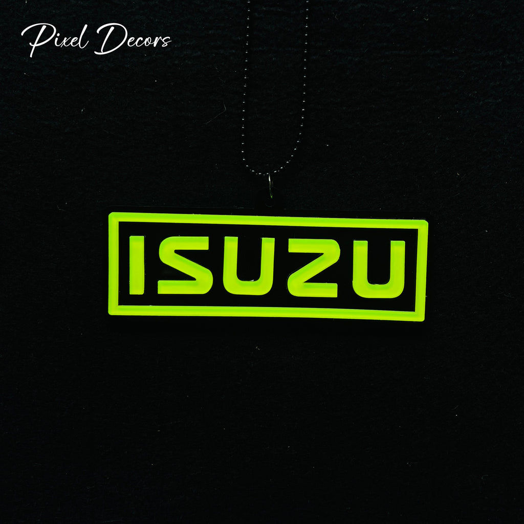 Isuzu Fluorescent Car Mirror Hanging