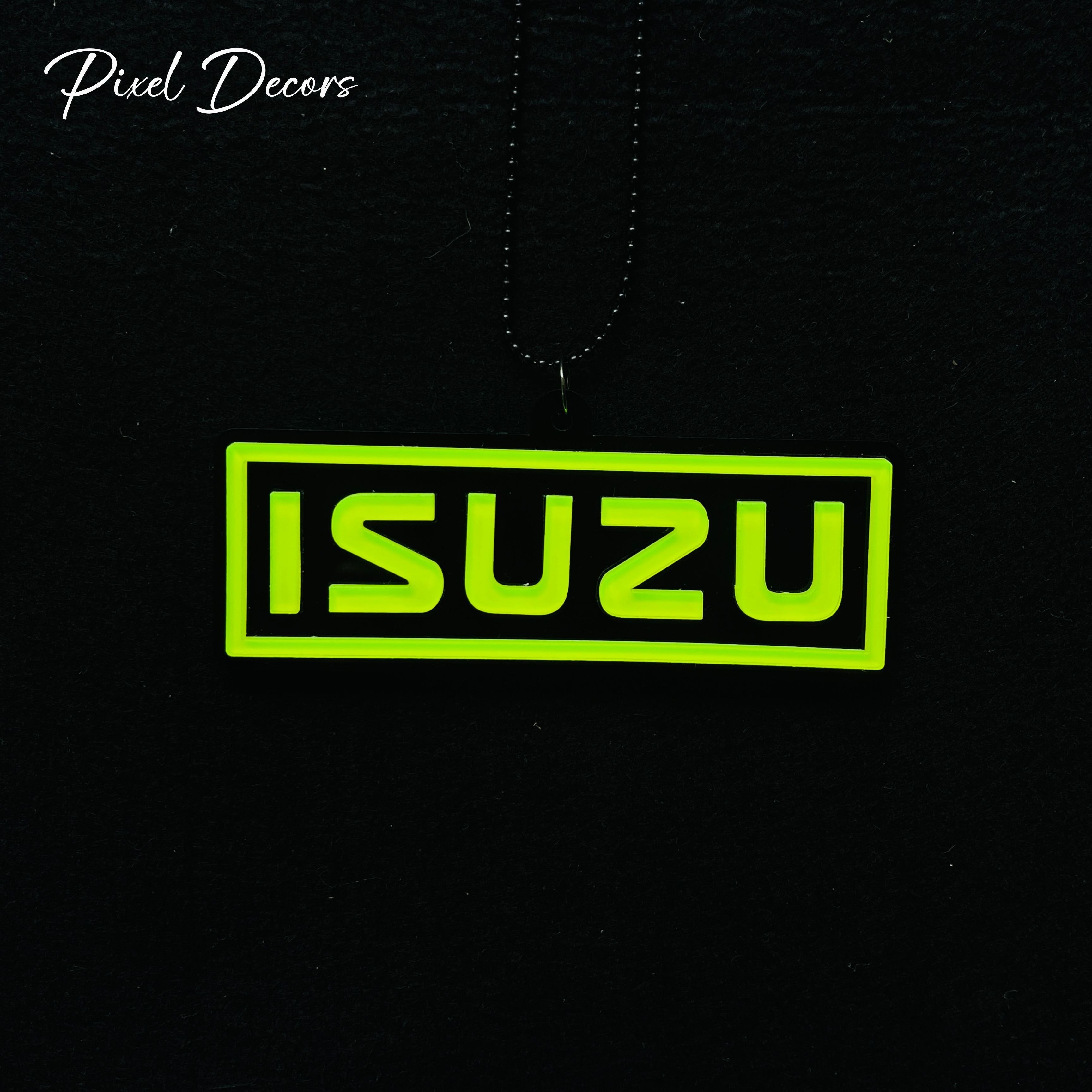 Isuzu Fluorescent Car Mirror Hanging